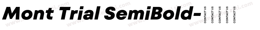 Mont Trial SemiBold字体转换
